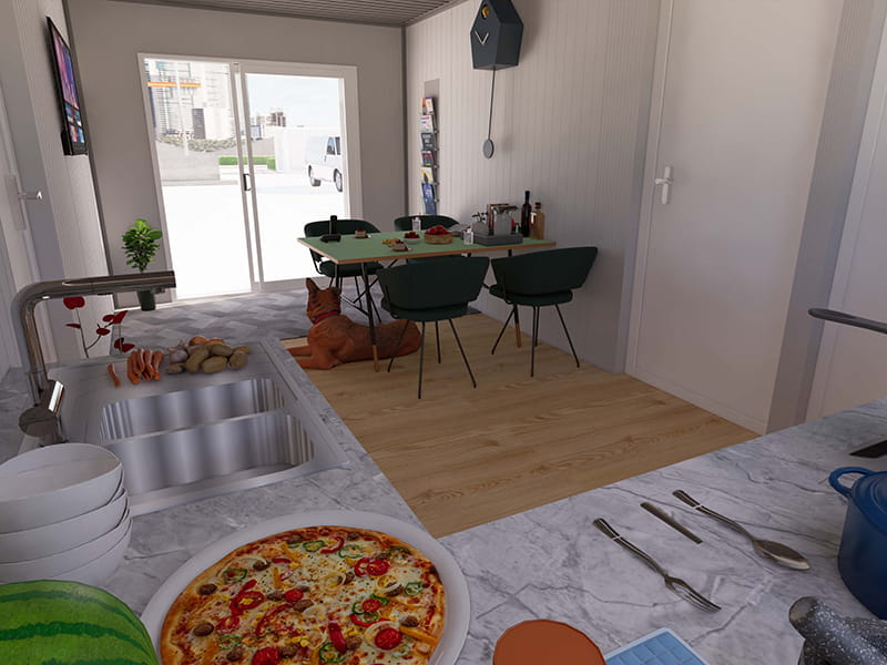 Maison Conteneur de 54 m² avec Cuisine et Salle de Bain