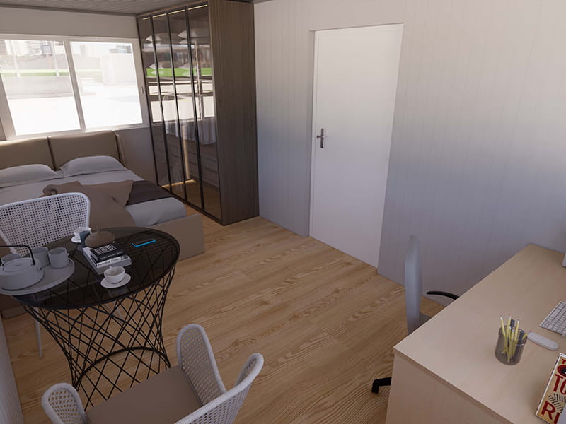 Maison Conteneur de 54 m² avec Cuisine et Salle de Bain