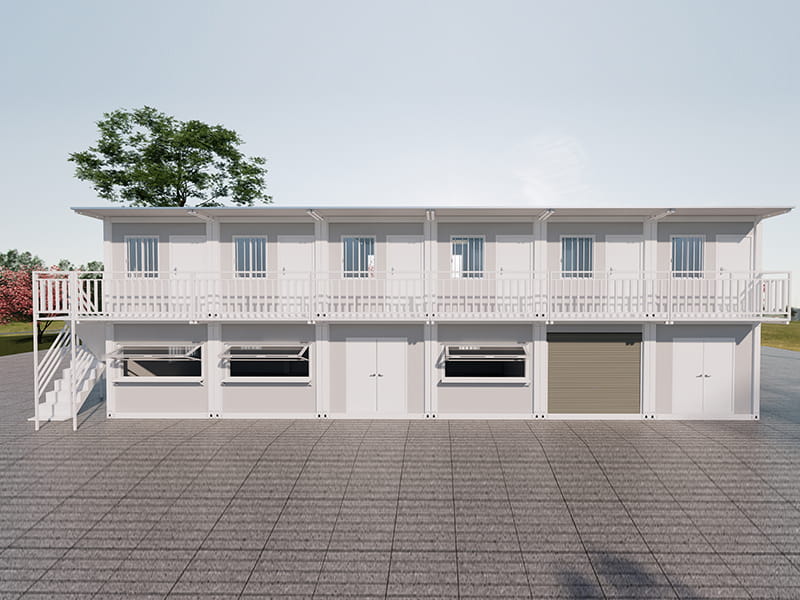 Shophouse de conteneurs à deux étages