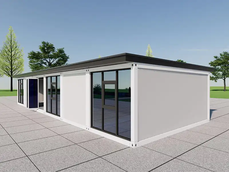 Bâtiment Commercial de 90 m² à Cinq Conteneurs