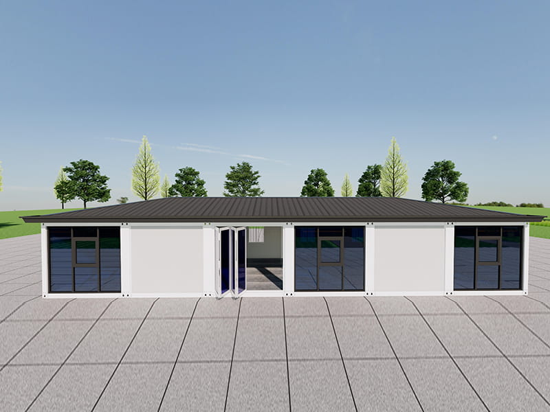Bâtiment Commercial de 90 m² à Cinq Conteneurs