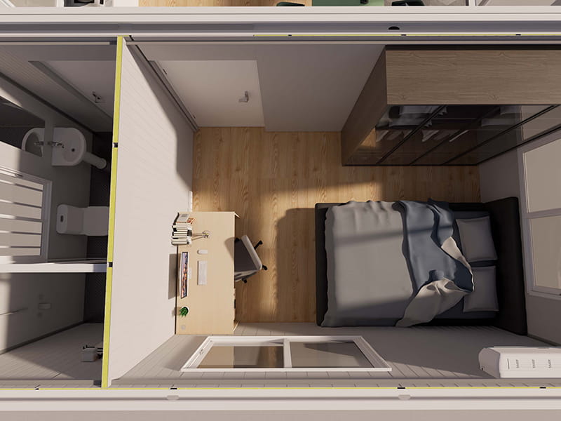 Maison Conteneur de 54 m² avec Cuisine et Salle de Bain