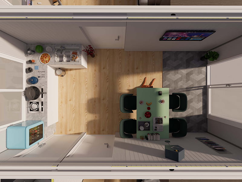Maison Conteneur de 54 m² avec Cuisine et Salle de Bain