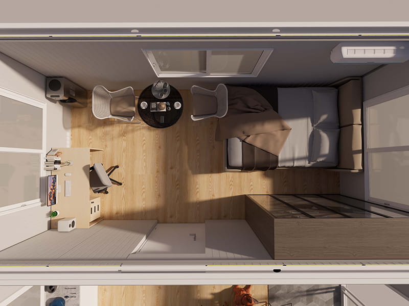 Maison Conteneur de 54 m² avec Cuisine et Salle de Bain