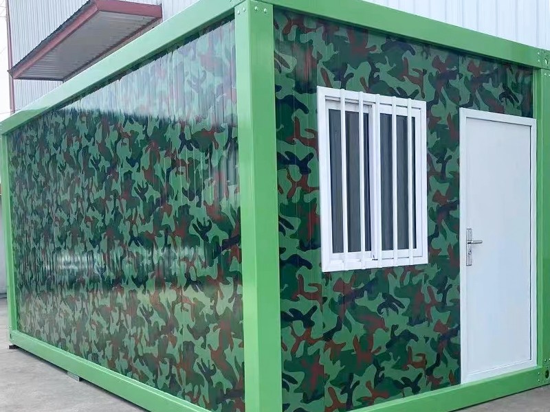 Maison de conteneur de camouflage
